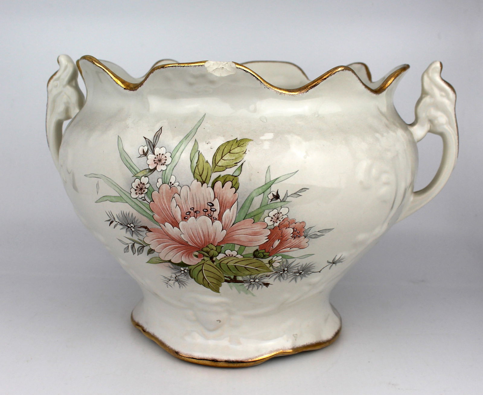 Staffordshire Pottery Two Handled Planter - 2