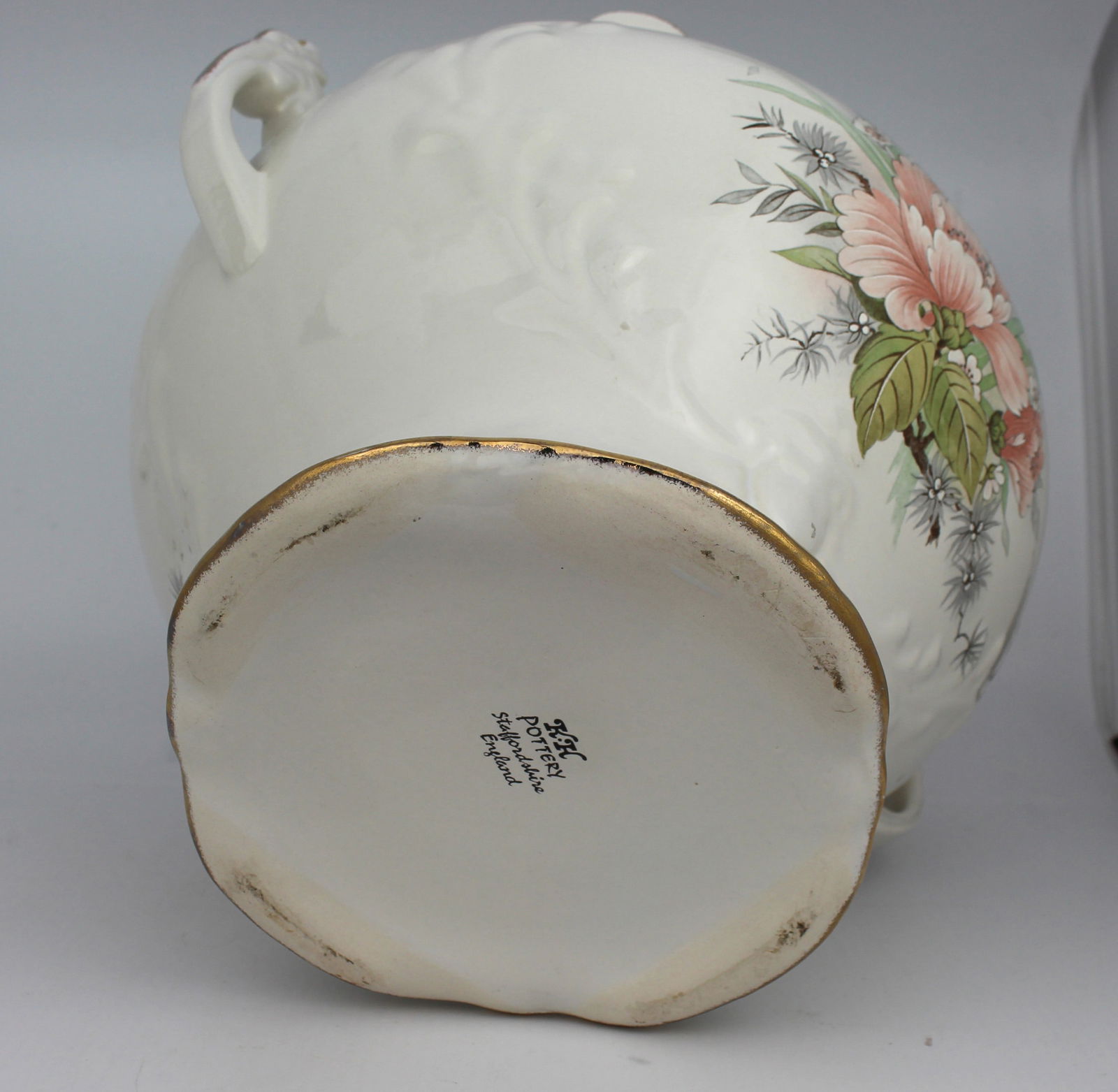 Staffordshire Pottery Two Handled Planter - 4