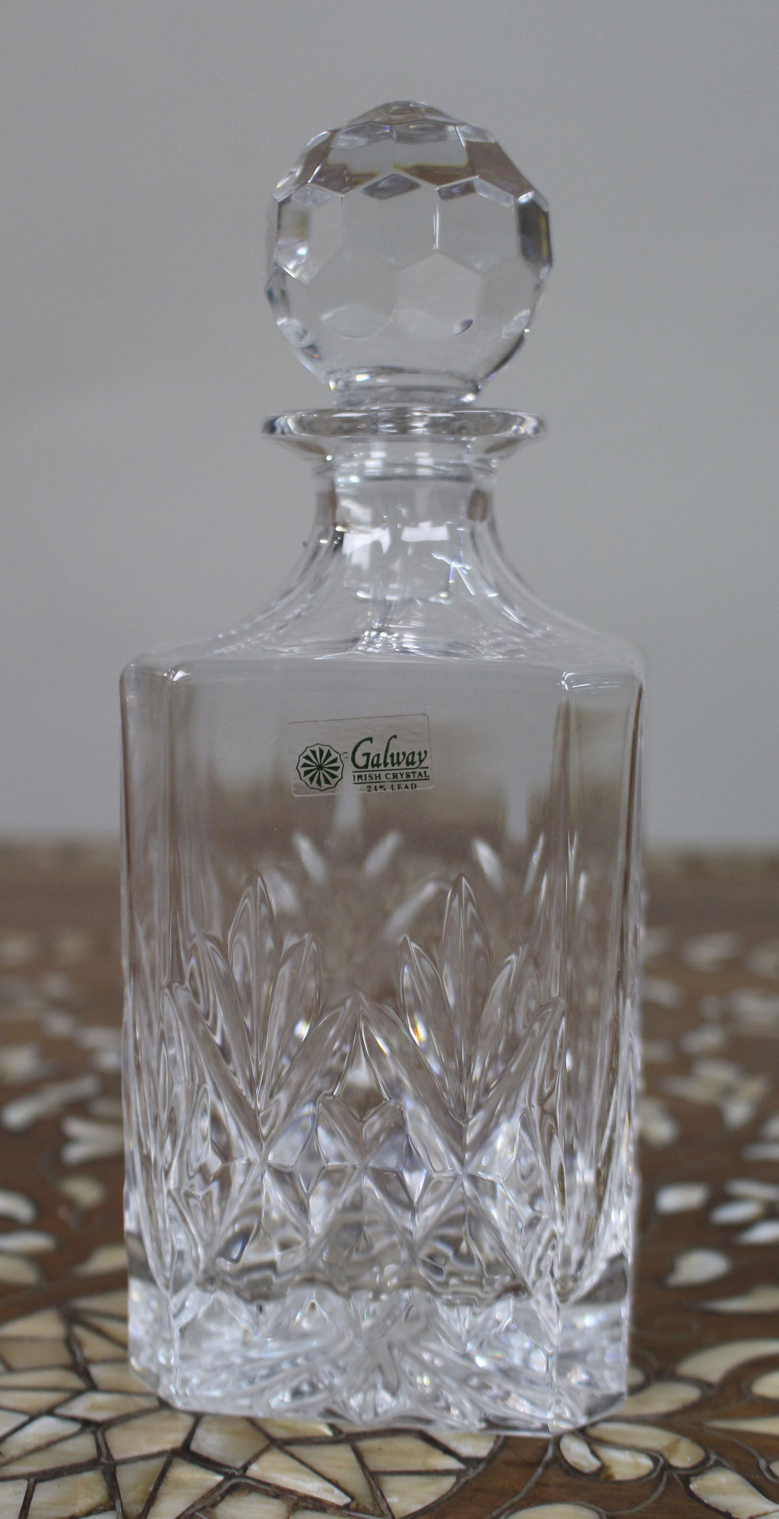Galway Crystal Decanter & Tumblers Presentation Boxed - 2