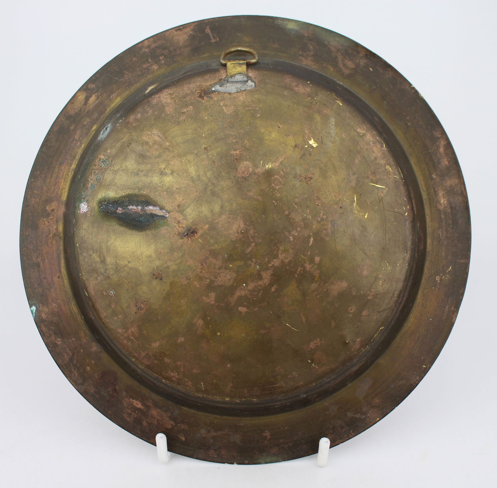 Vintage Brass, Silver & Copper Charger - 2