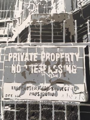 Logan Hicks (b.1971 ) Sunset Apartment Complex, Screen Print, Early Limited Ed, Black Rat Press 2... - 7