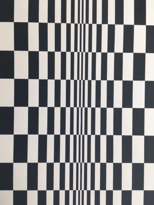 Bridget Riley (b 1931)"Movement In Squares" Lithograph, Maquette Size From The Original, 1964 - 3