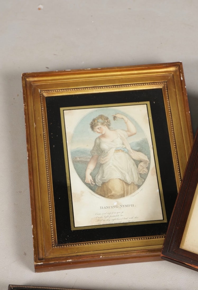 After Angelica Kauffman Colour Engraving: Title: After Angelica Kauffman Colour Engraving Description: After Angelica Kauffman colour engraving by F. Bartolozzi of the “ Dancing Nymph “ Delivery - £10 Condition: Used