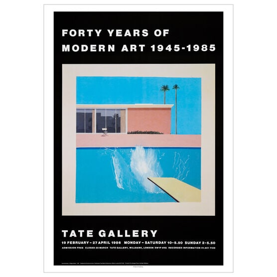David Hockney (1937) ‘A Bigger Splash’ Lithograph In Vibrant Colours, Open Edition, 1967 (1 of 7)