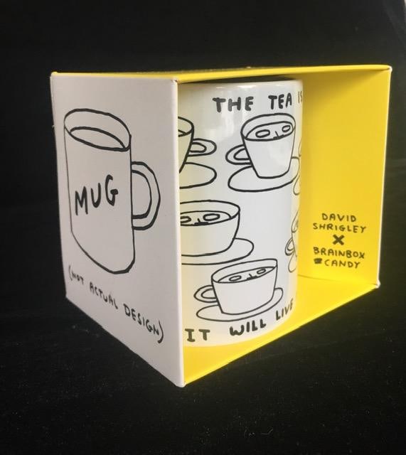 David Shrigley OBE (b 1968) ‘The Tea Is Alive’ Tea / Coffee Mug, Editioned, 2021: Title: David Shrigley OBE (b 1968) ‘The Tea Is Alive’ Tea / Coffee Mug, Editioned, 2021 Description: David Shrigley OBE (b 1968) ‘The Tea Is Alive’ Tea / Coffee Mug, 