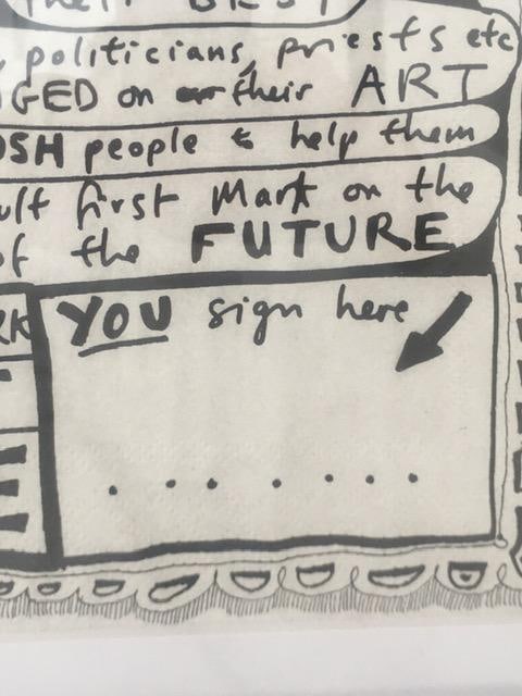 Grayson Perry CBE RA Hon Friba (b1960), By and After, ‘Red Alan Manifesto’, Print On Nap - 4