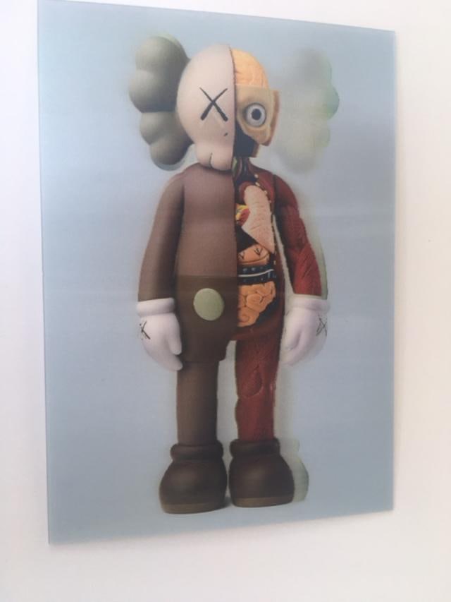 Kaws (b.1974) Import, 3D Lenticular Image Flayed Companion In Brown, Exhibition At NGV, Framed, 2... - 8