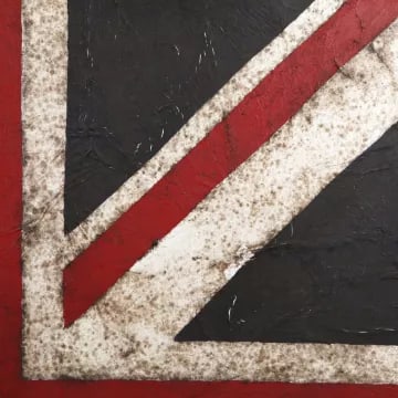 British School (20th Century) ‘Union Jack’, Oil On Canvas, Large 106 x 106 cm, Statement - 4