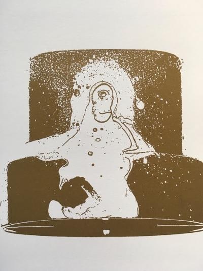 Nick Walker (B 1969-) Gold Nozzle 2007, Screenprint In Gold With Early Apish Angel Blind Stamp - 5