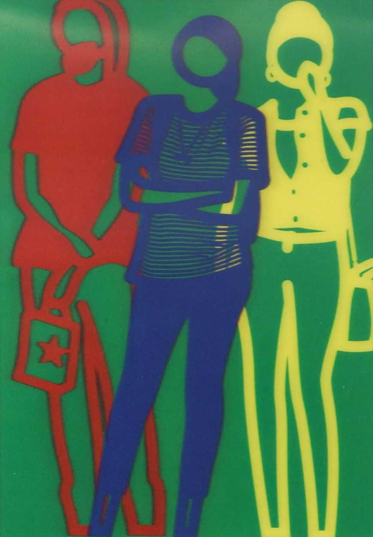 Julian Opie (1958-), Krobath, 3D Lenticular Moving Image, In Vibrant Colour, Framed, 2019 - 4