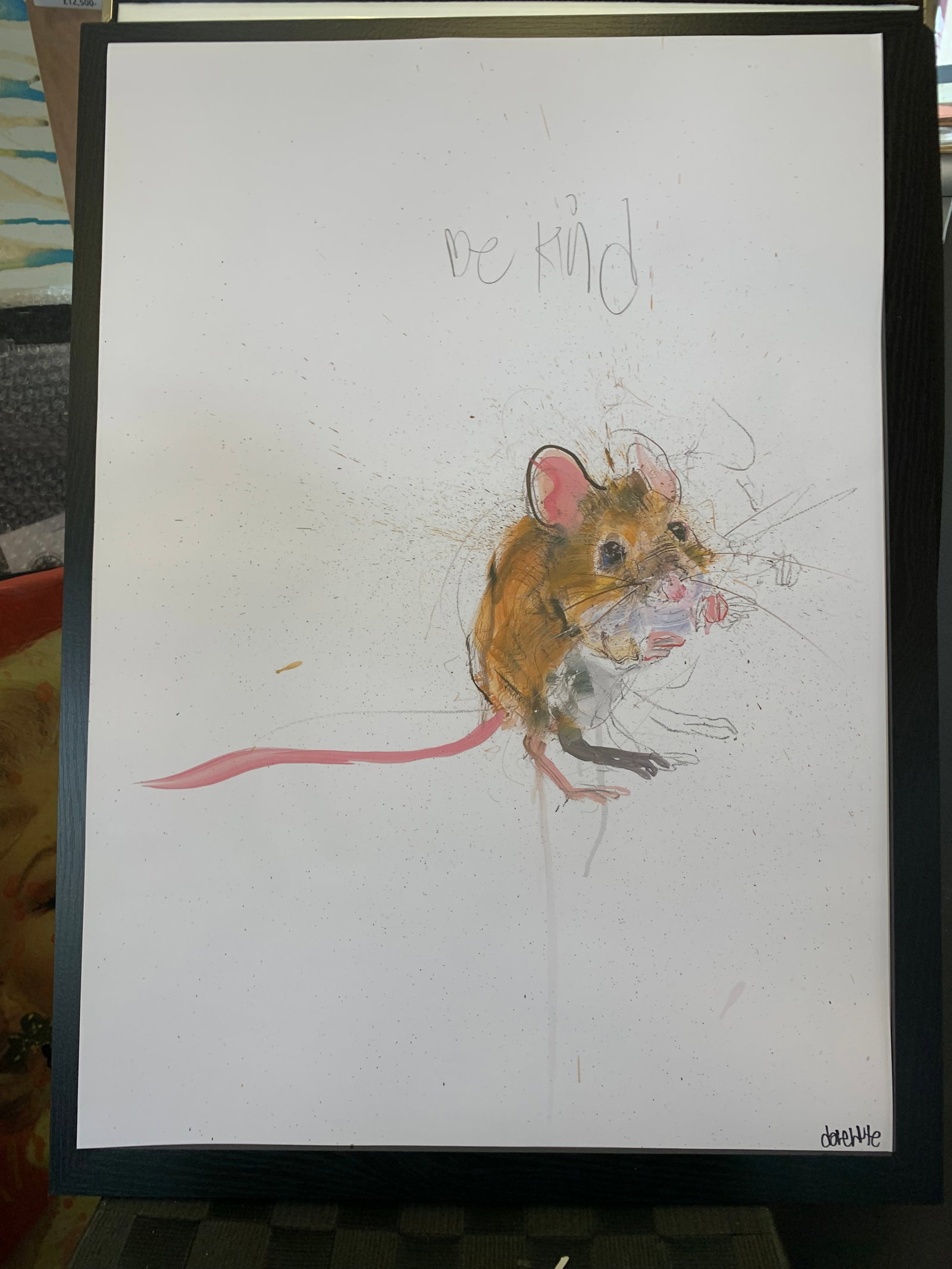 Dave White Be Kind Signed Limited Edition (300) with COA FREE POST unframed: Title: Dave White Be Kind Signed Limited Edition (300) with COA FREE POST unframed Description: Dave White created this beautiful print to raise money for ""The Big Issue"" and it is such a sweet
