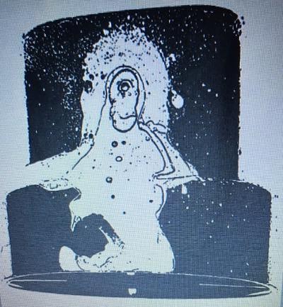 Nick Walker (B 1969-) Black Nozzle, 2007, Screenprint In Black With Early Apish Angel Blind Stamp - 8