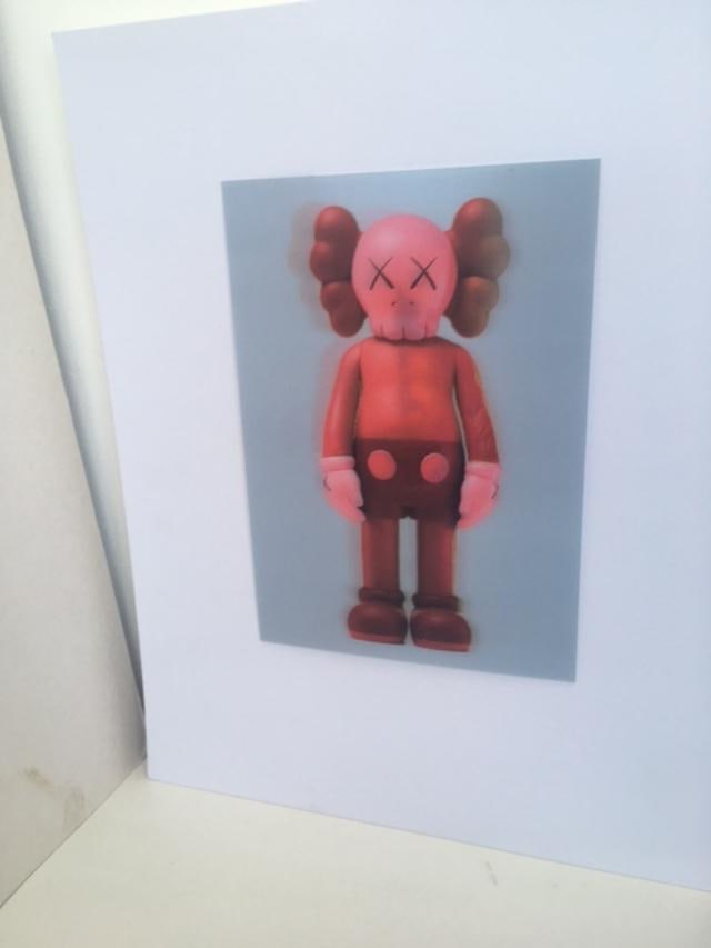 Kaws (b.1974) Import, 3D Lenticular Image Flayed Companion In Blush, Exhibition At NGV, Framed, 2... - 19