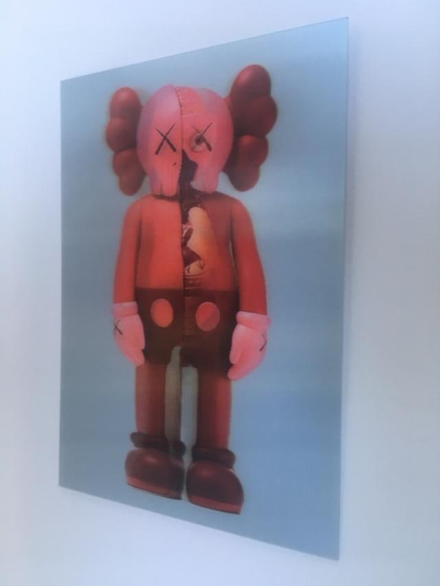 Kaws (b.1974) Import, 3D Lenticular Image Flayed Companion In Blush, Exhibition At NGV, Framed, 2... - 8