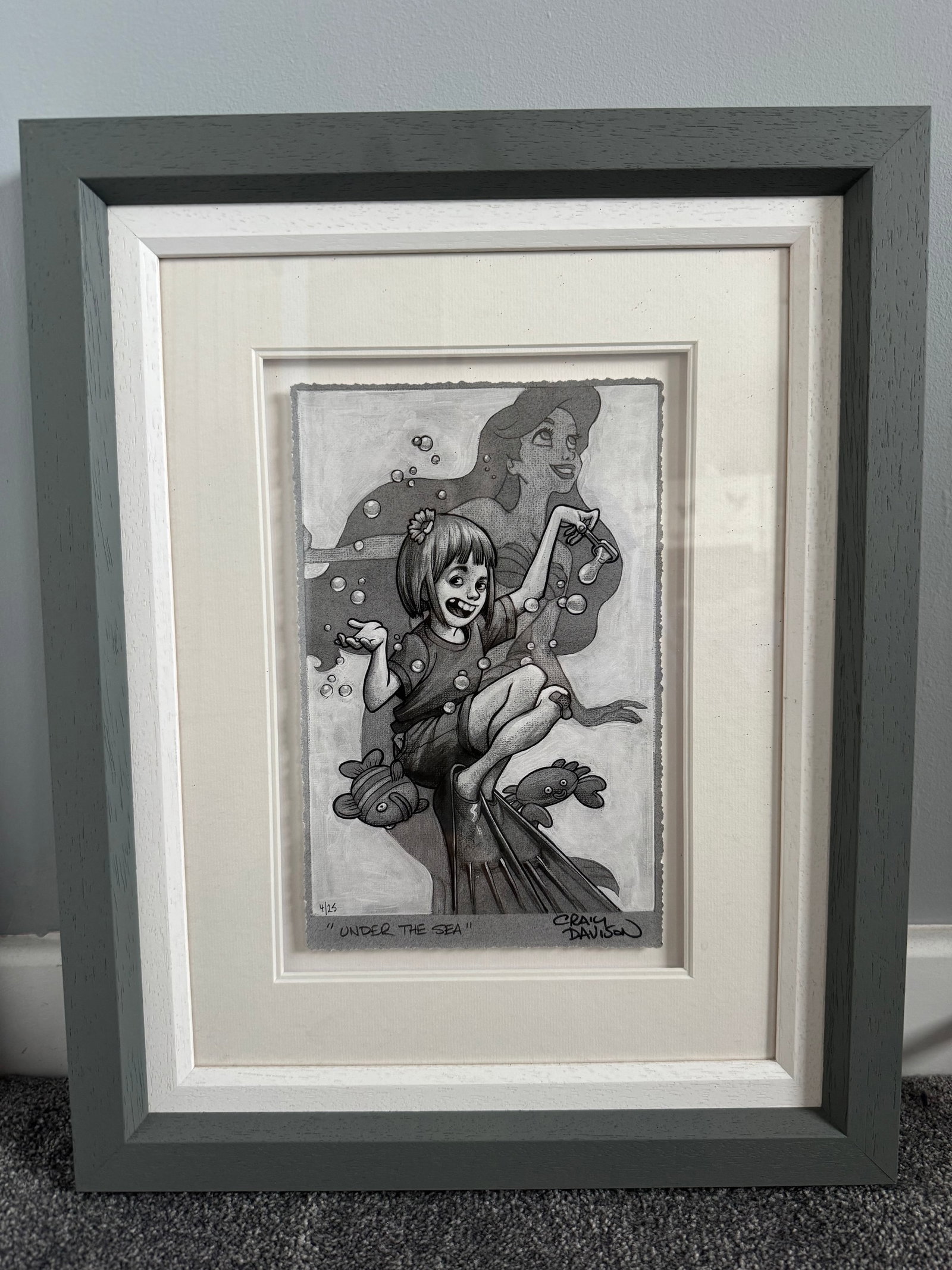 Craig Davison Limited Edition Giclee Sketch - Little Mermaid (1 of 2)