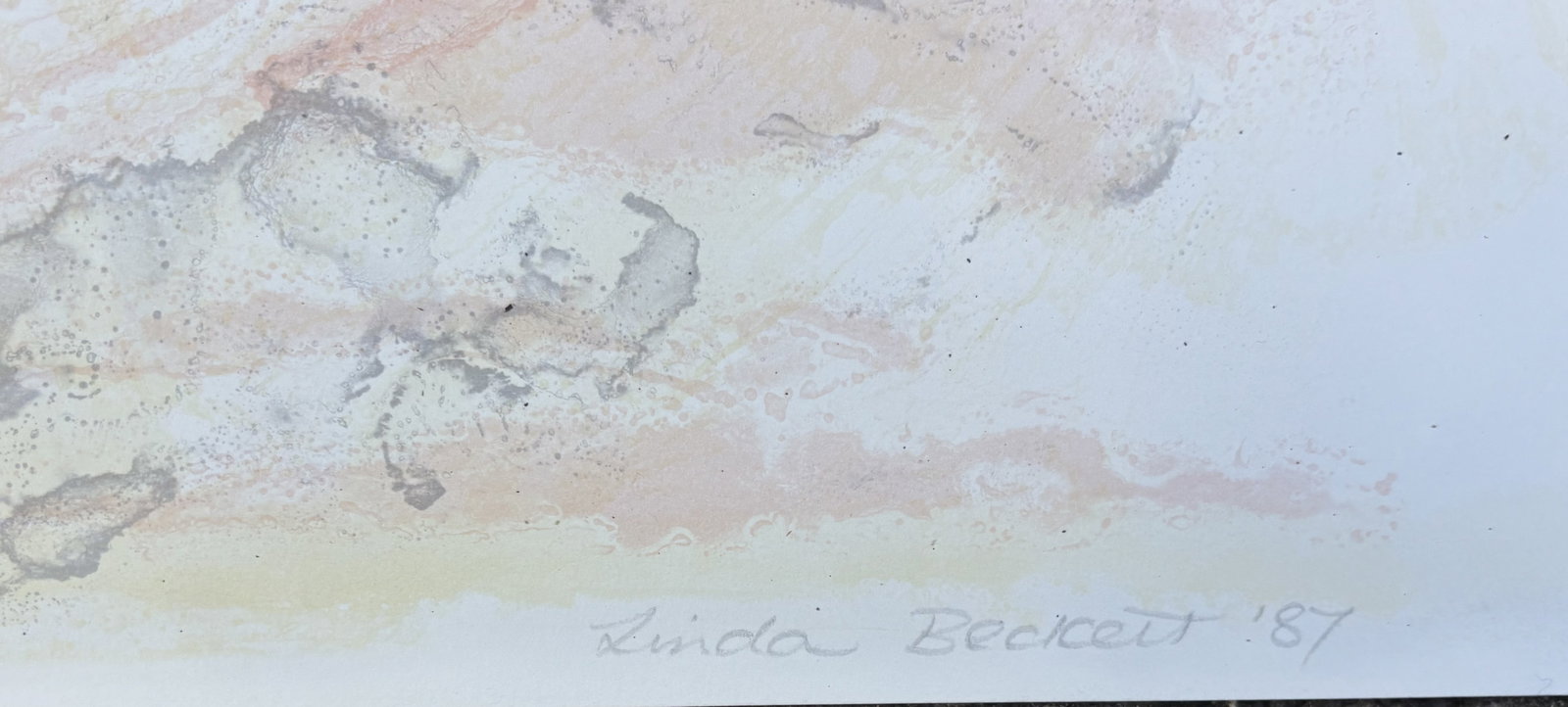 Linda Beckett Very Rare (x/30) Curwen Printed Embers of the Sky Free Post In UK - 2