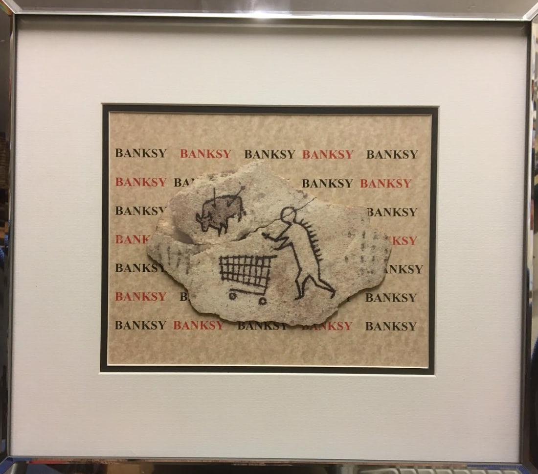 Banksy - Peckham Trollies Wooden Postcard - Limited Edition For British Museum - 3