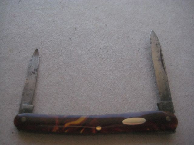Vintage Twin Steel Bladed Folding Fruit Knife, c1920 (1 of 2)