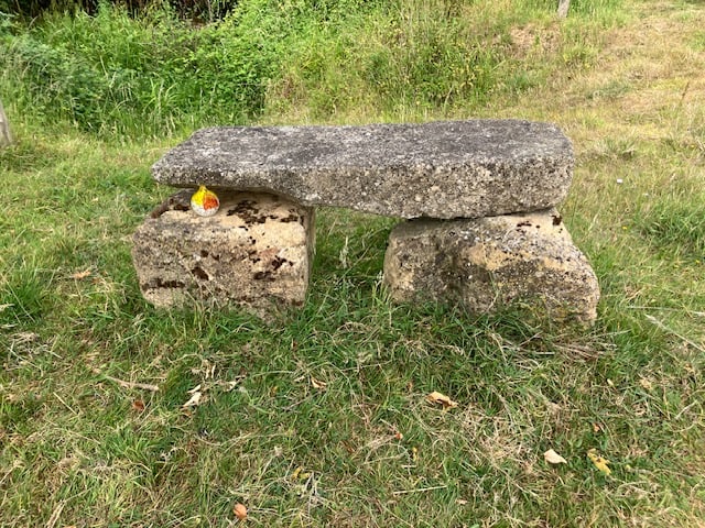 Stone Garden Bench - 3