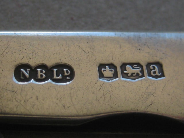 George V Silver Hafted Multi-Bladed Steel Bladed Folding Penknife, Sheffield 1918 - 3