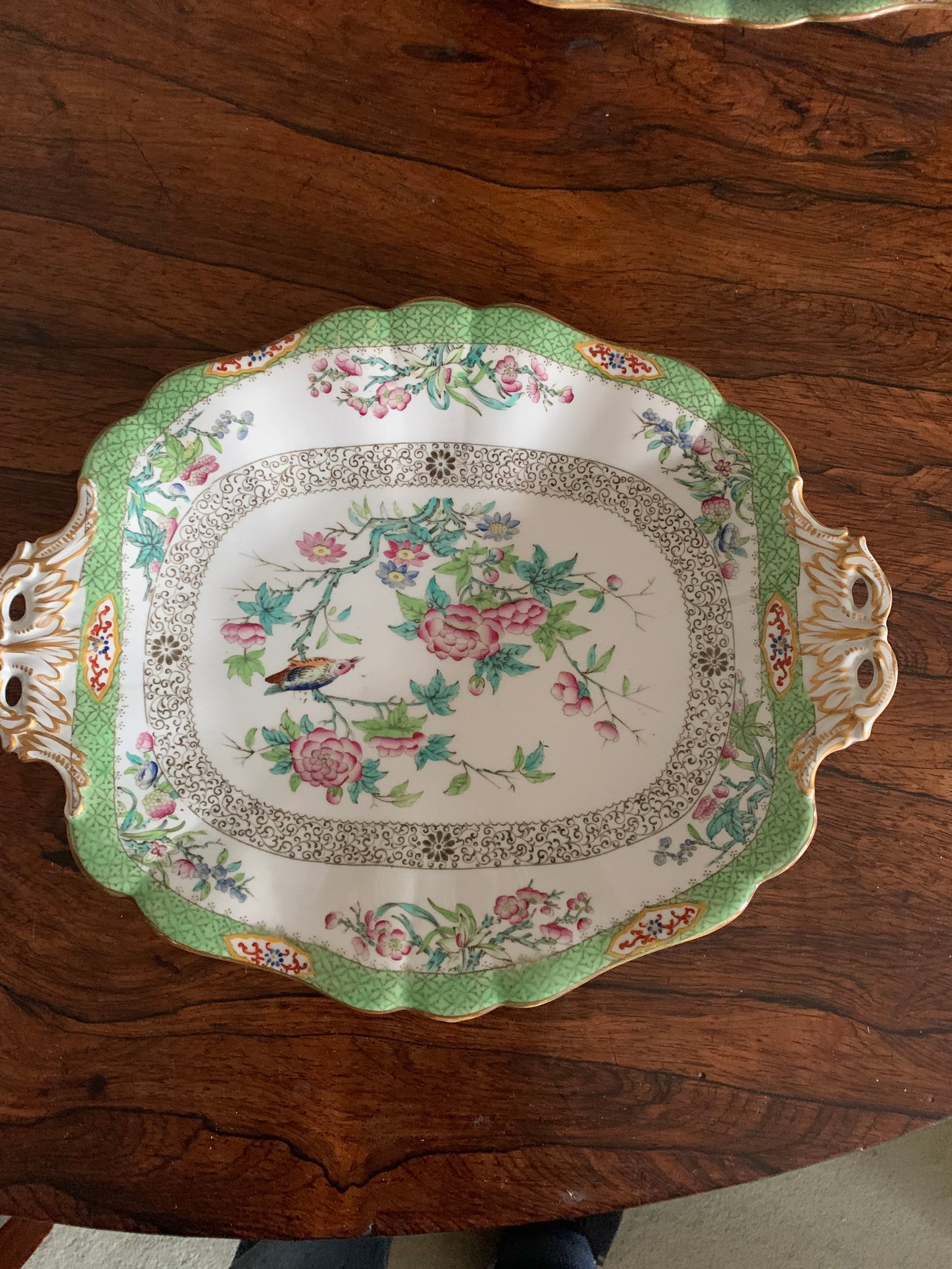 Rare c1836 Set of 8 Felspar Porcelain Fruit/Dessert Plates and Two Serving Compotes - 6