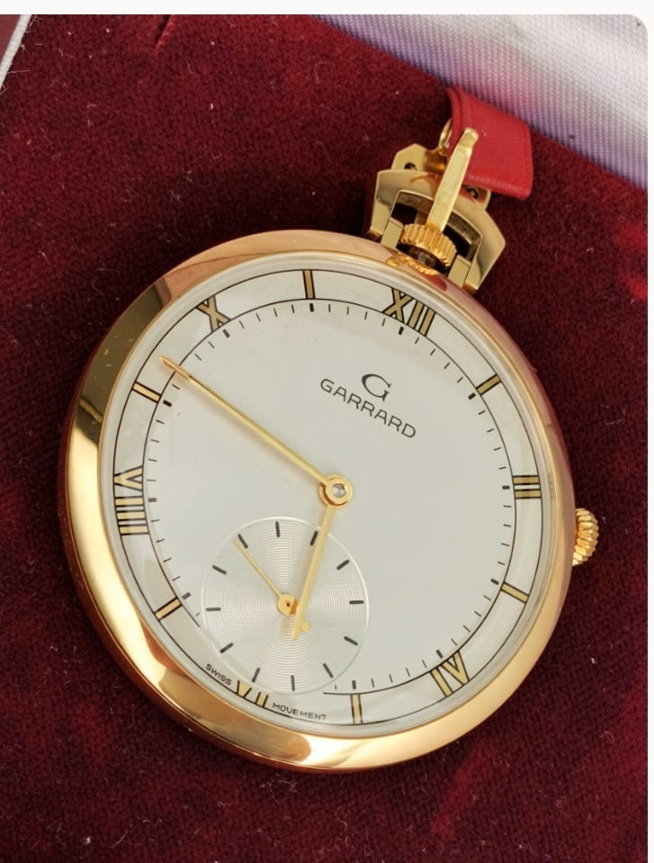Garrard 9ct Gold Pocket Watch - 44mm - Swiss Movement - Original Box (1 of 6)