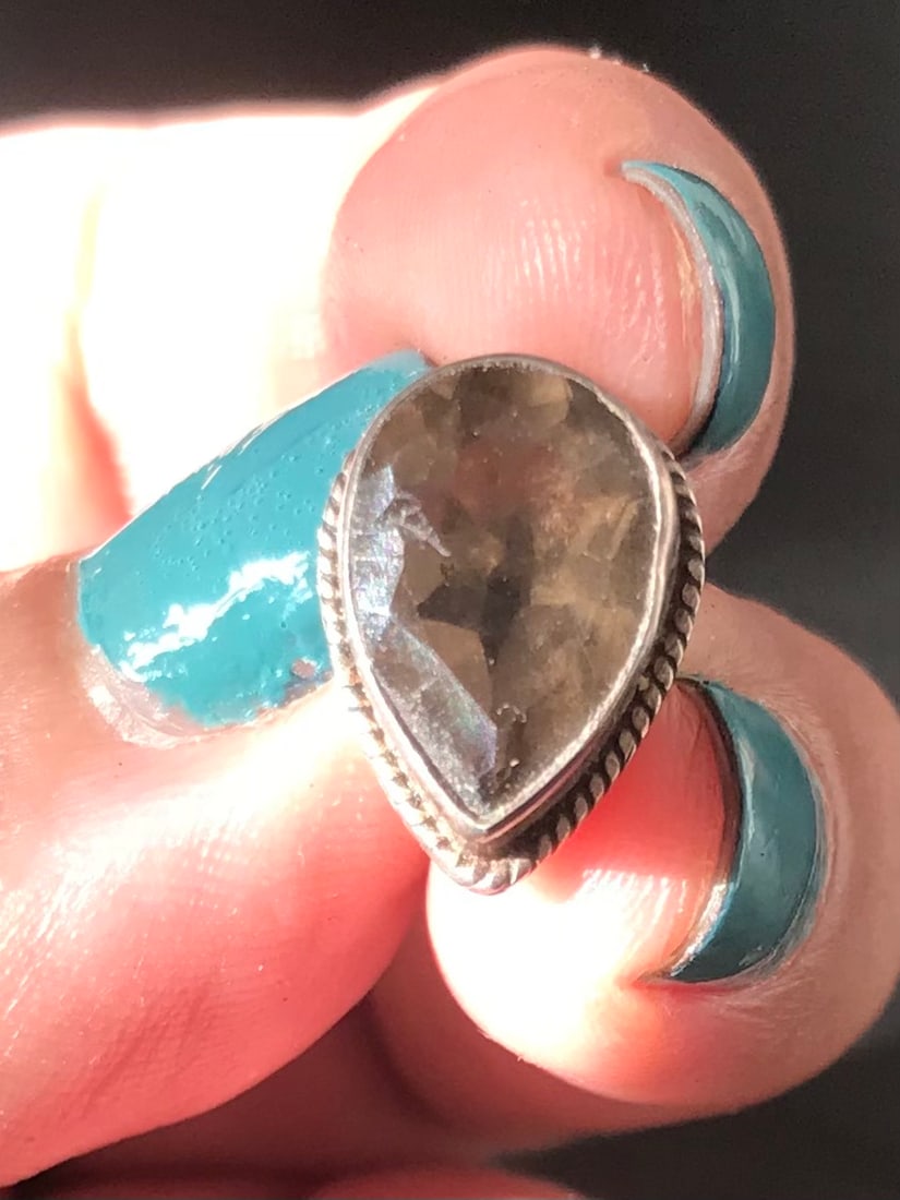 Smoky Quartz Sterling Silver Stud Earrings - 6