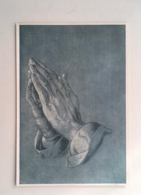 1938 'Praying Hand' By 'Albrect Durer', Blank Postcard From Tate Gallery (1 of 2)