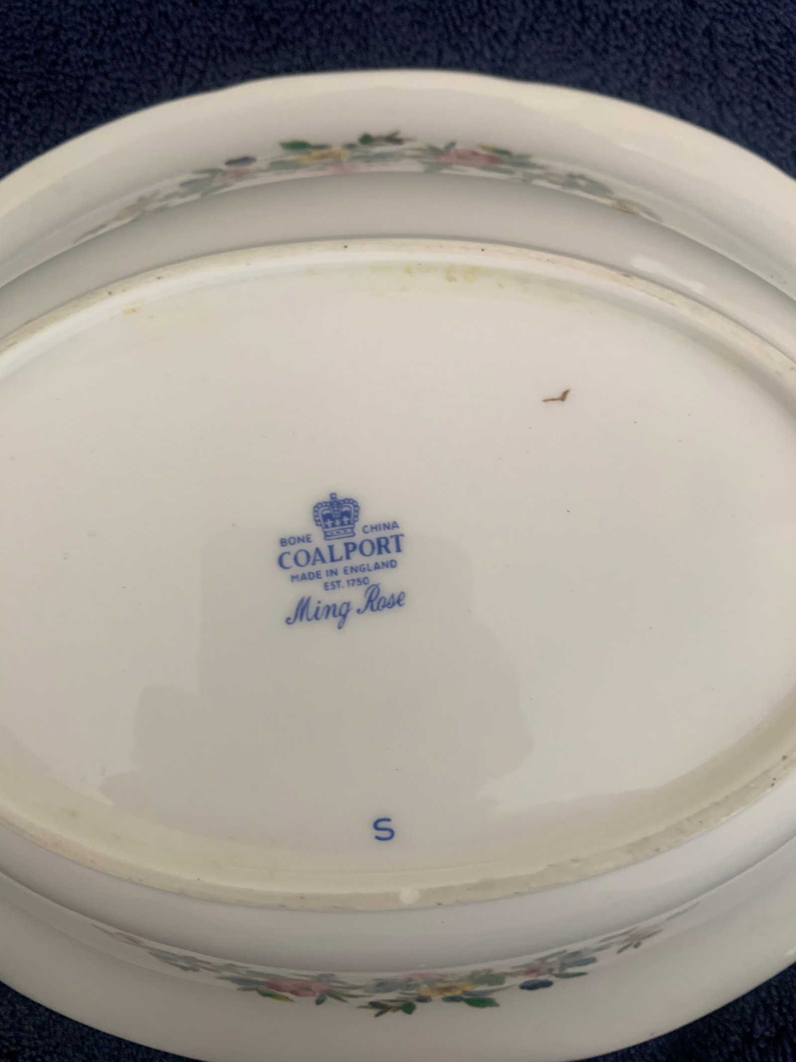 Vintage Coalport Serving Dish, Ming Rose, c1930’s - 3