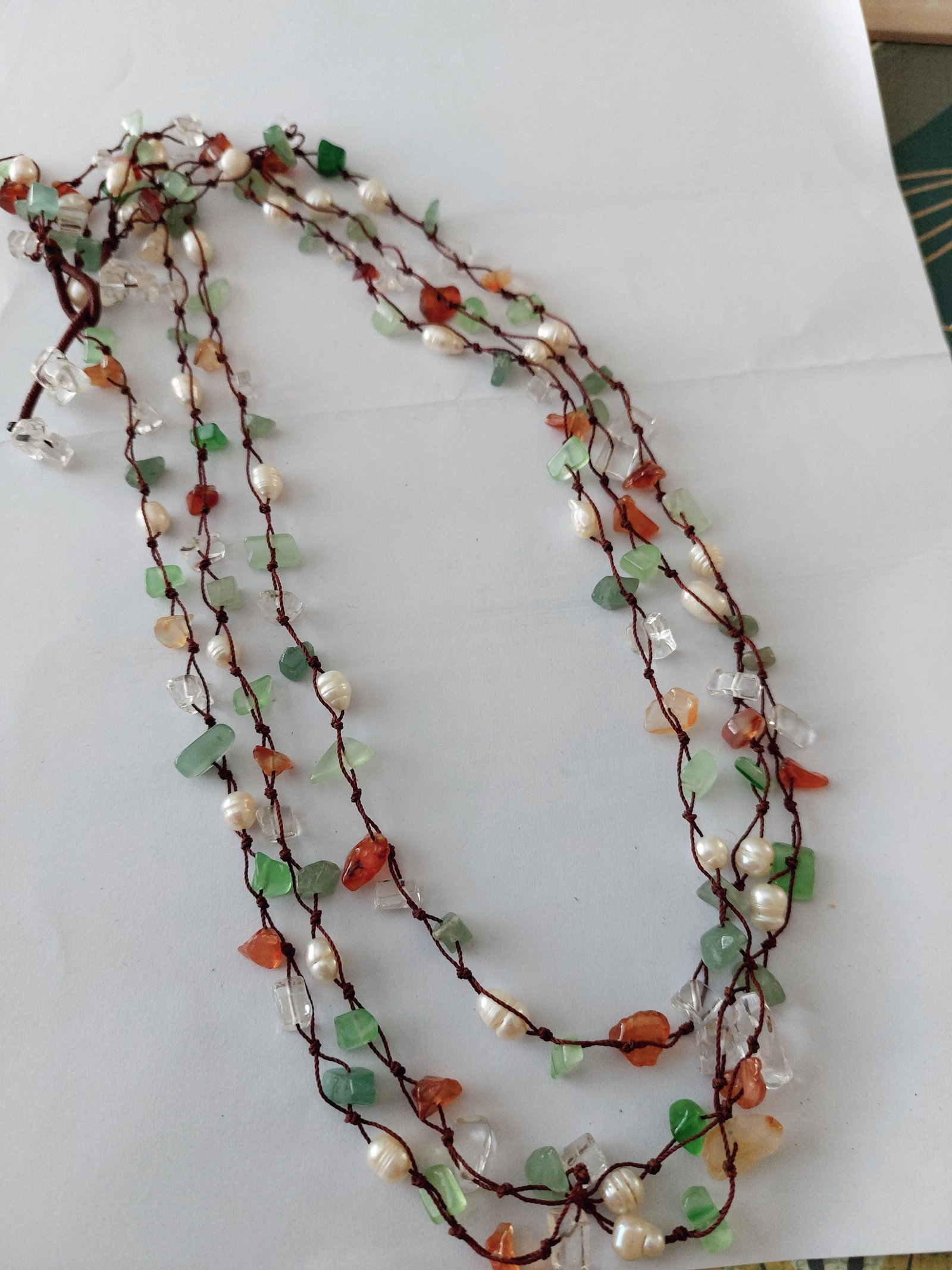 Handmade Necklace With Mineral Stones - 2