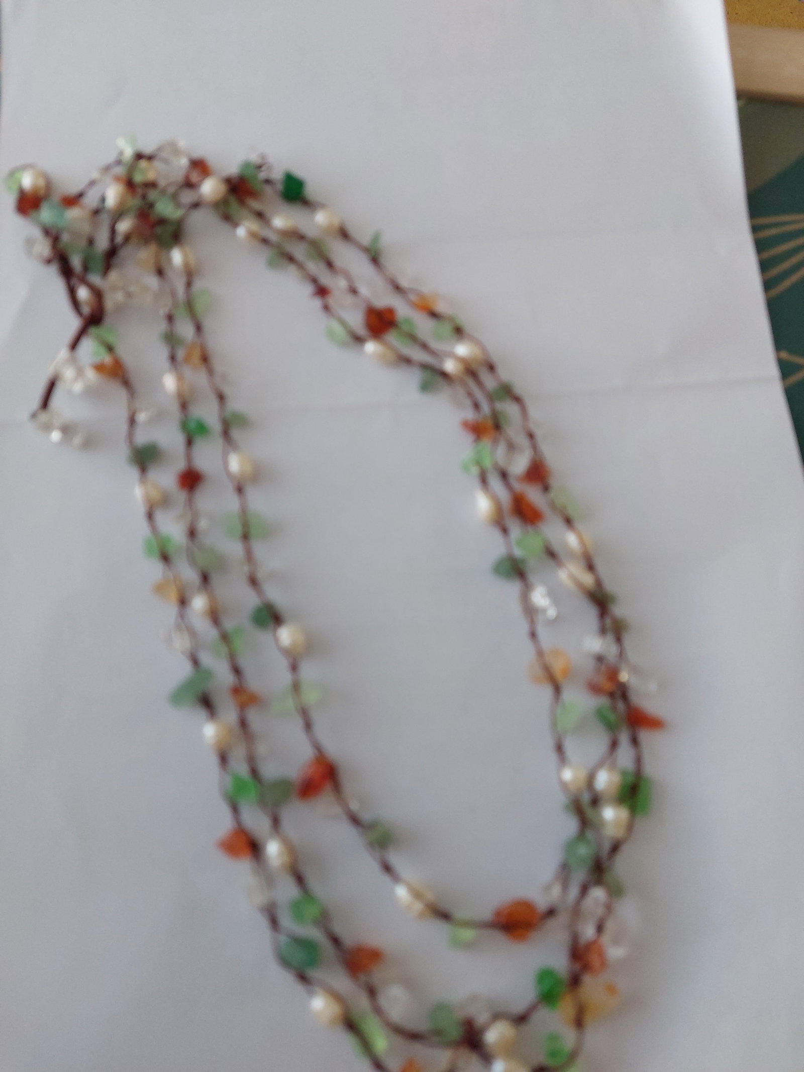 Handmade Necklace With Mineral Stones - 3