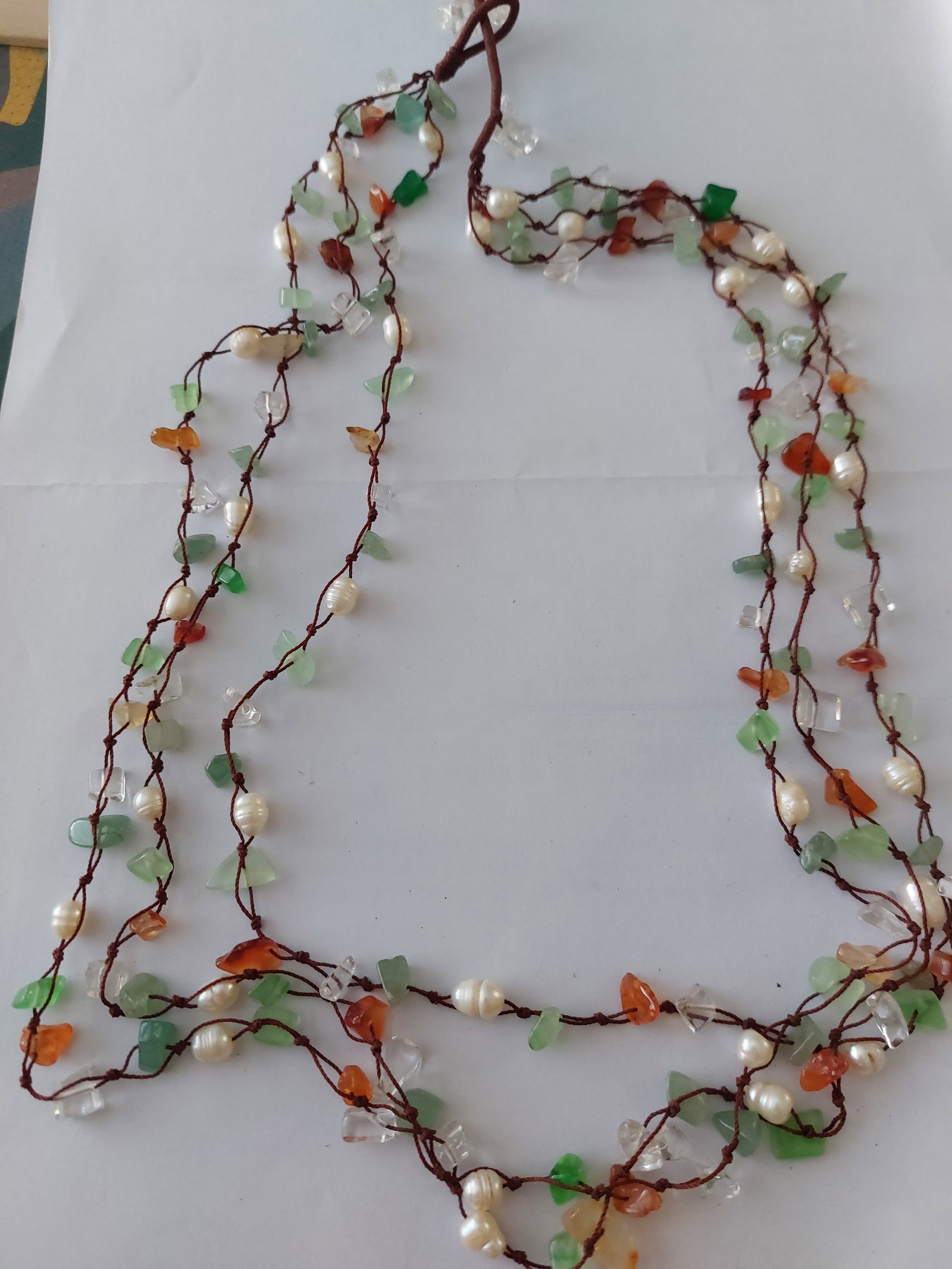 Handmade Necklace With Mineral Stones - 4