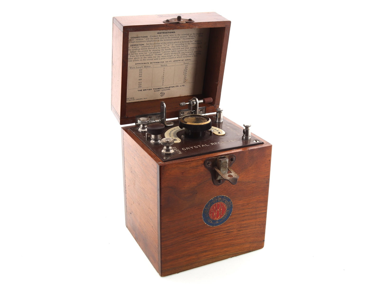 Mahogany Cased Bijou Crystal Receiver, Circa 1920 - 2