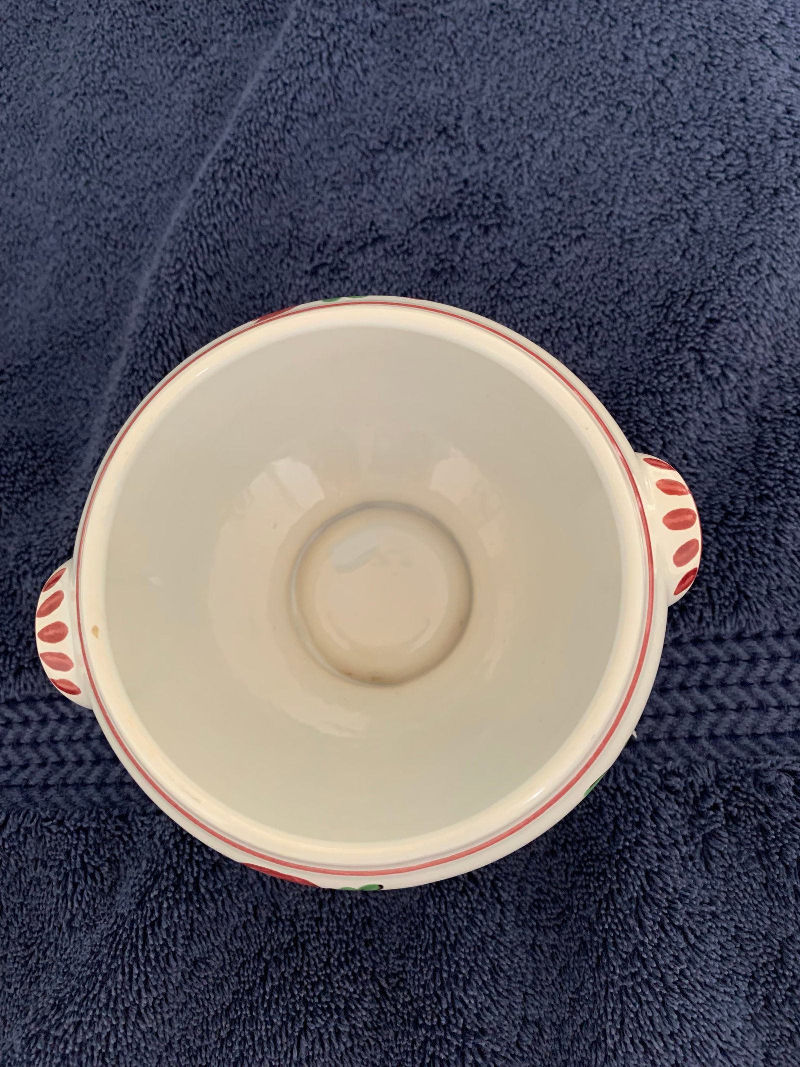 Antique French Sugar Bowl, c1920’s, Fait Main, Faiences d’Art, Strasbourg. - 4