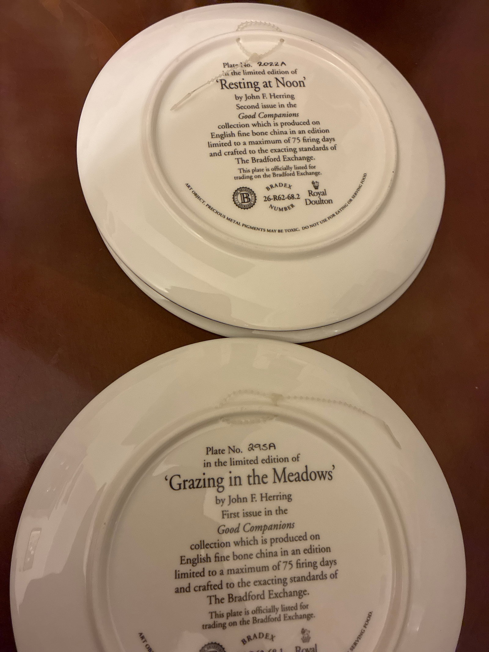 Four Royal Doulton “Good Companions” Collectors Plates - 3
