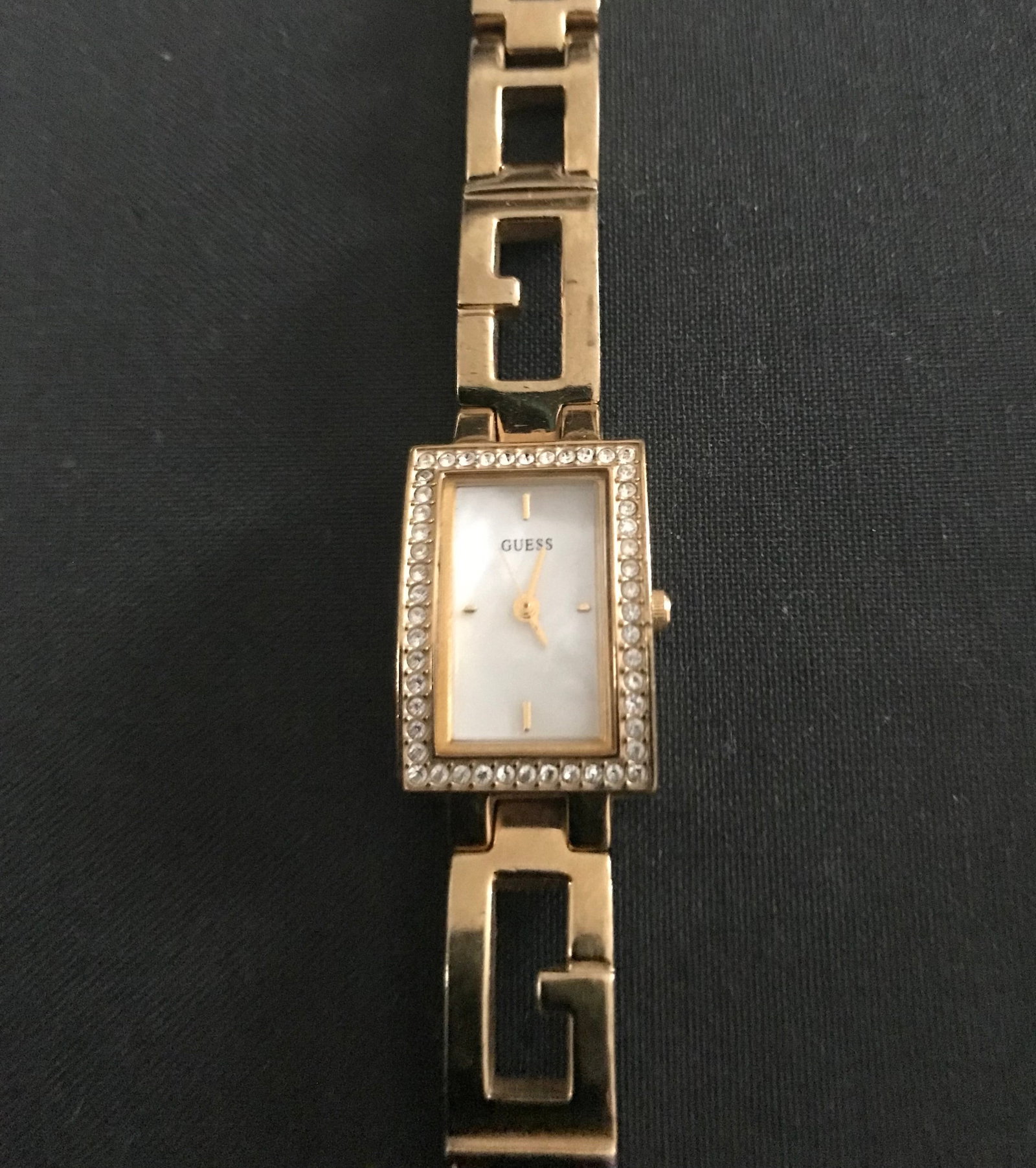 Guess Gold Plated Diamanté Studded Watch - 3