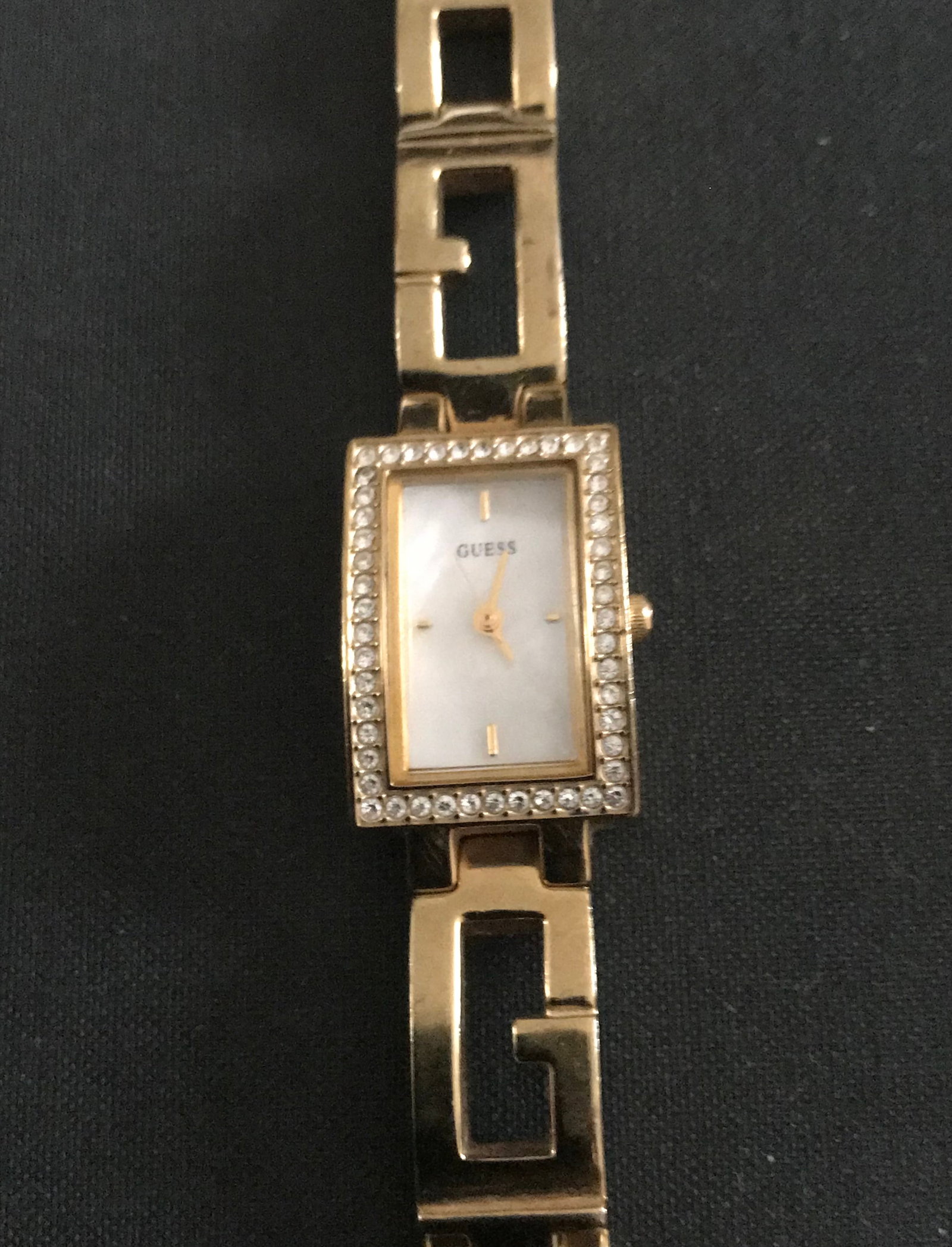 Guess Gold Plated Diamanté Studded Watch - 4