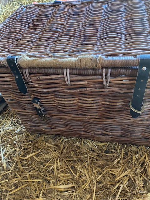 Austin 10 Basket and Austin Books: Title: Austin 10 Basket and Austin Books Description: Length 30 inches Height 18.5 inches Depth 18.5 inches Exterior basket that fits on an Austin 10 with the leather