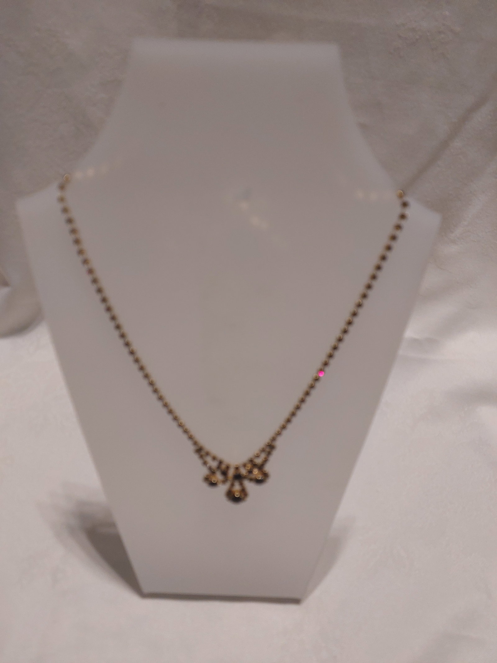 Pretty Red Stone Vintage Style Necklace - 3