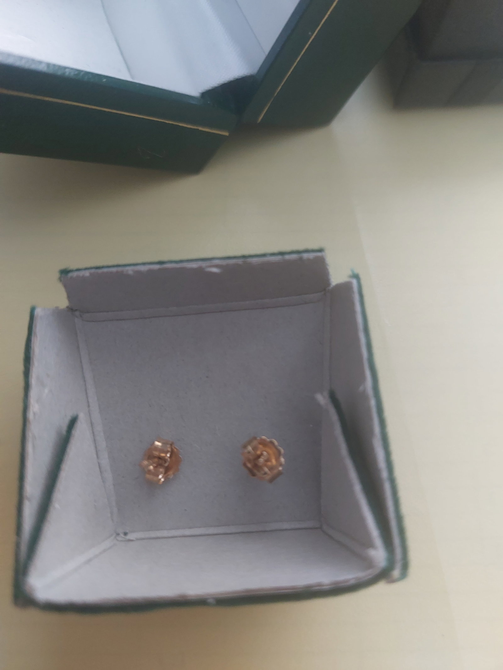 Gold and Amber Earrings - 2