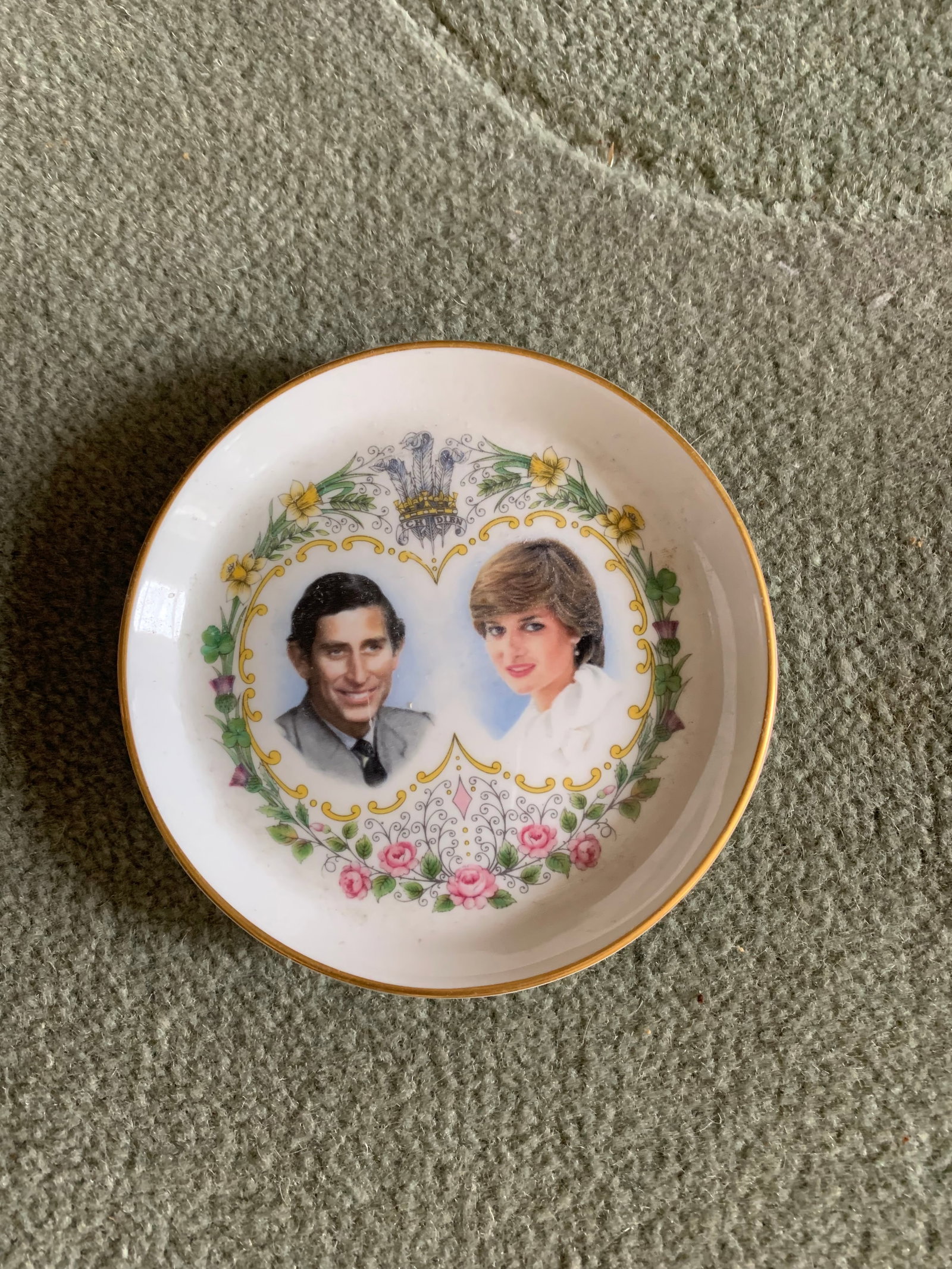 Three Charles and Diana Marriage Cups Plus Commemorative Ashtray. - 3
