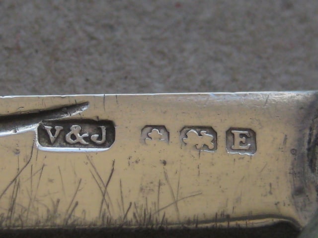 George V Mother of Pearl Hafted Silver Bladed Folding Fruit Knife, Birmingham 1929 - 3