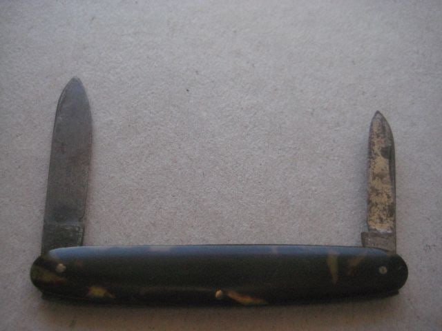 Vintage Twin Steel Bladed Folding Fruit Knife, c1920 - 2