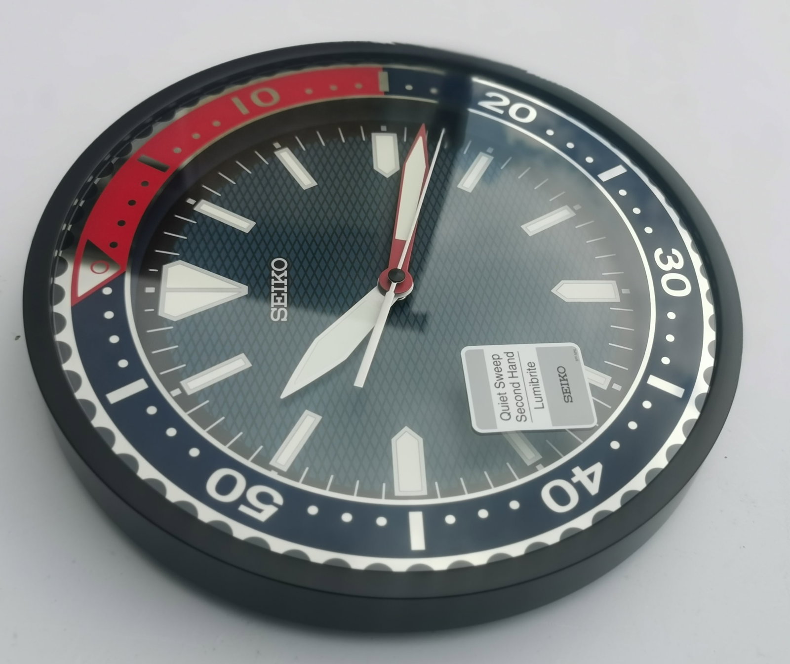 Seiko Pepsi 12-Inch Diver-Style Wall Clock - 2