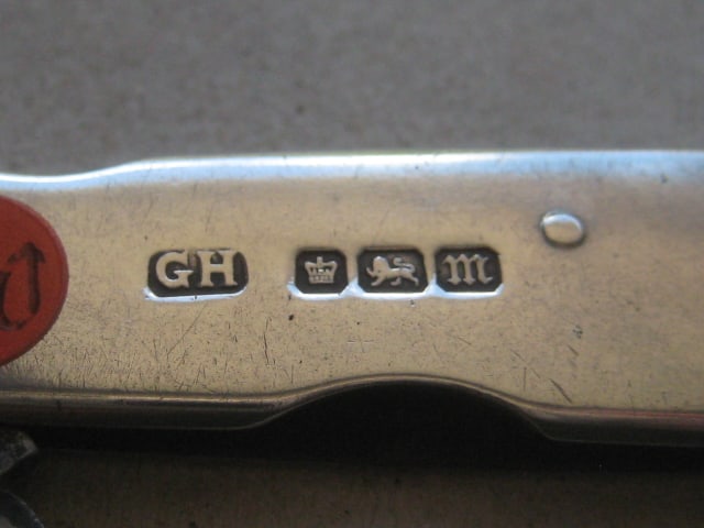Edwardian Silver Hafted Multi-Bladed Steel Bladed Folding Penknife, Sheffield 1904 - 3
