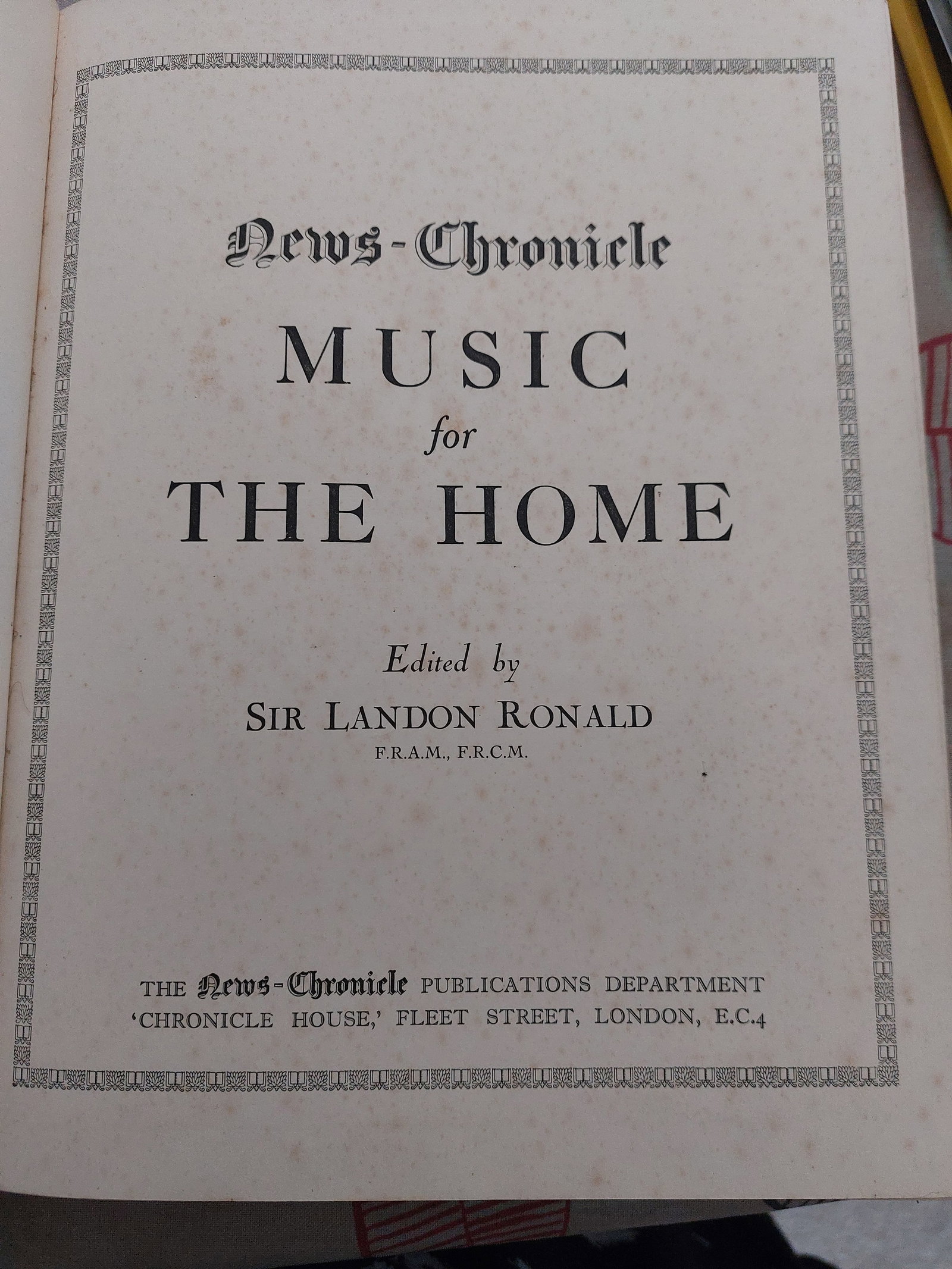 Vintage Music Book: Title: Vintage Music Book Description: Vintage music book Condition: Used Delivery option: Collection & Delivery Location: ME13 Category: Collectables
