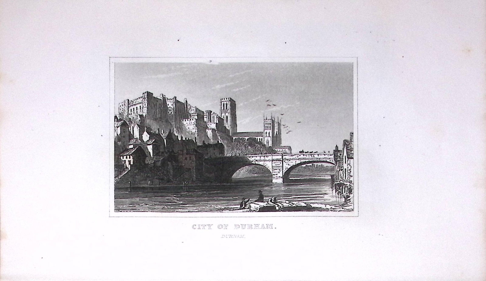 City of Durham Dugdale & Archer Antique 180 Years-Old Copper Plate Print-4: Title: City of Durham Dugdale & Archer Antique 180 Years-Old Copper Plate Print-4 Description: This Antique Copper Plate Engraving Has Been Removed from an Antique Edition of. Thomas Dugdal