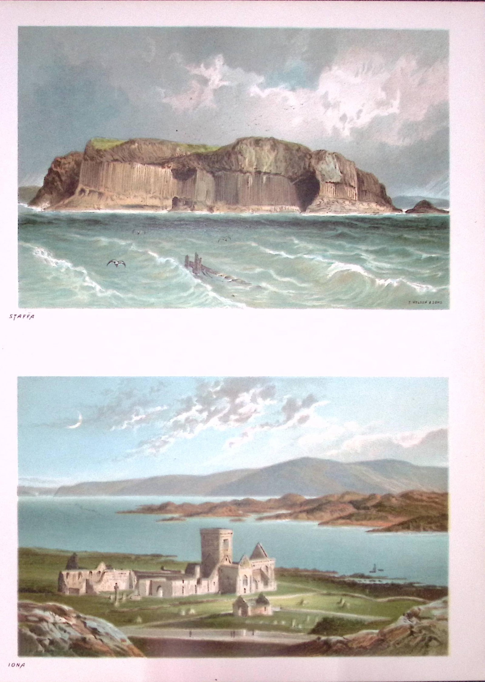 Scotland Highland Isles of Staffa & Iona 1889 Antique Print-60 (1 of 1)