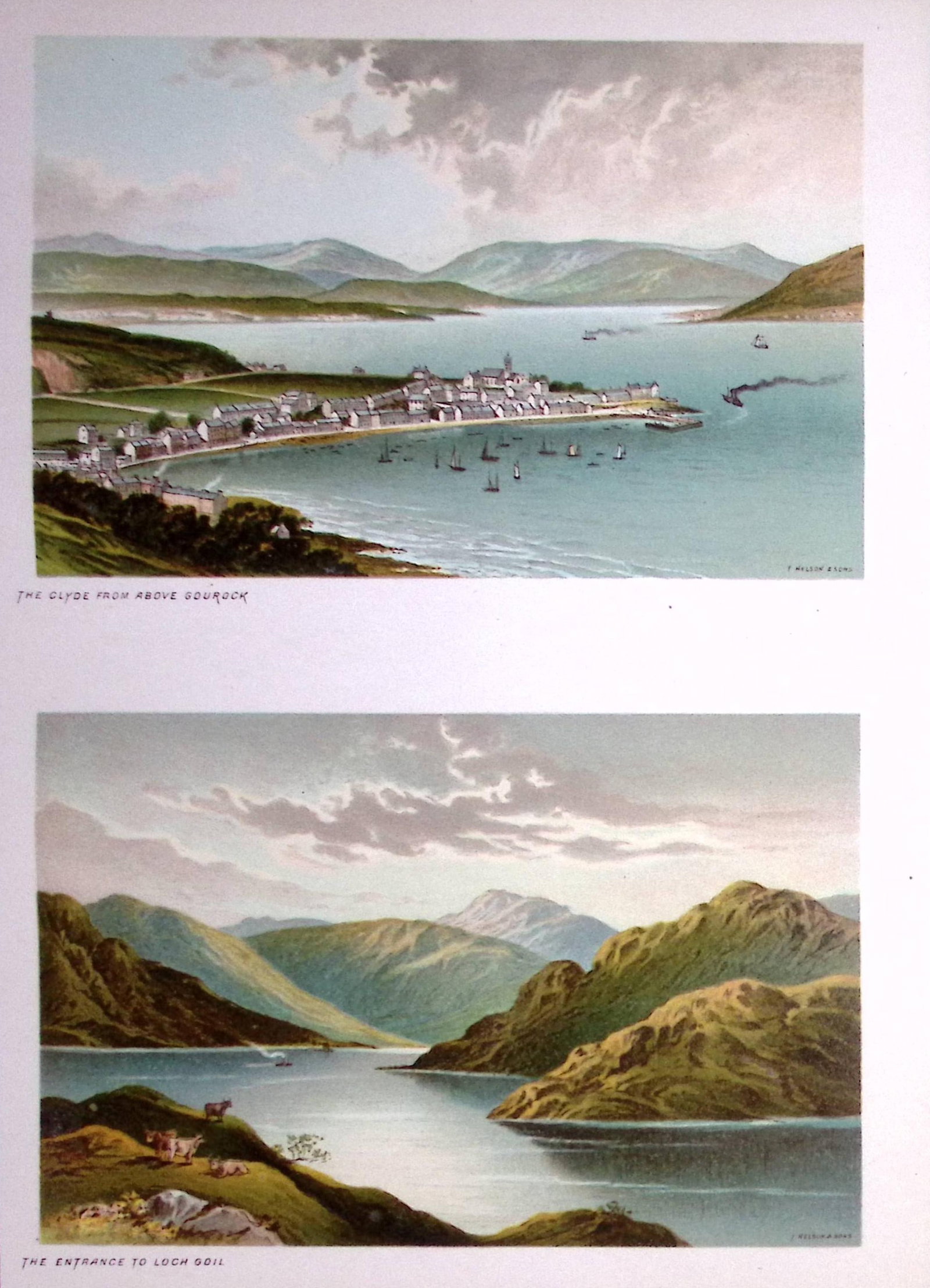 Scotland The Clyde at Gourock & Loch Goil 1889 Antique Print-67: Title: Scotland The Clyde at Gourock & Loch Goil 1889 Antique Print-67 Description: This Antique Illustration Has Been Removed from an First Edition of. Souvenir Of Scotland. Cities, Lakes
