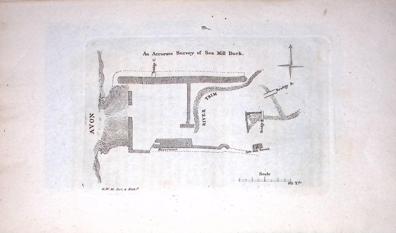 Sea Mill Dock 224 Years-Old Historic and Picturesque Clifton Bristol Print-13. (1 of 2)